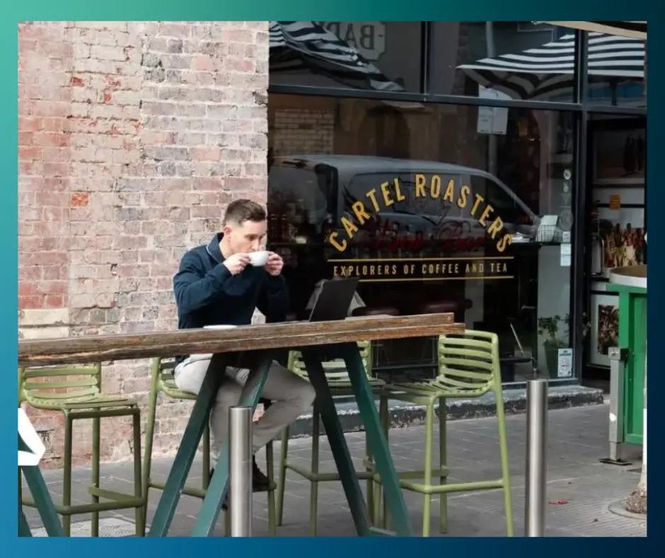 Paddy Dwyer Geelong Mortgage Broker sitting down working on a home loan pre-approval
